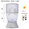 Filtro Flex - 6 litros - 2 velas - Branco + 2 velas Tripla Ação