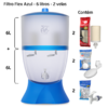 Filtro Flex - 6 litros - 2 velas - Azul - comprar online