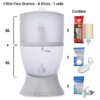 Filtro Flex - 6 litros - 1 vela - Branco - comprar online