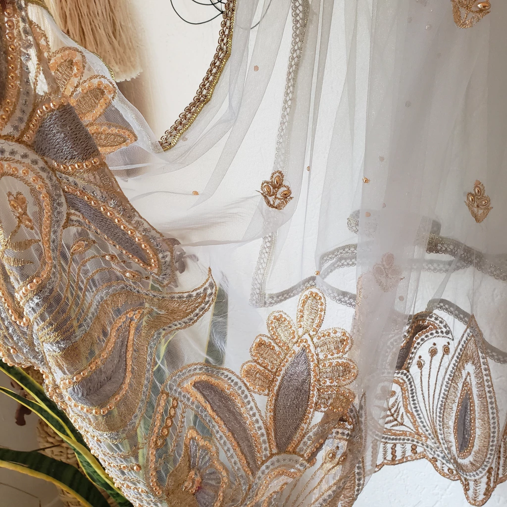 Dupatta gris