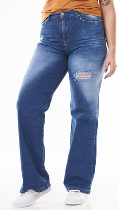 Jeans Wide Tachas