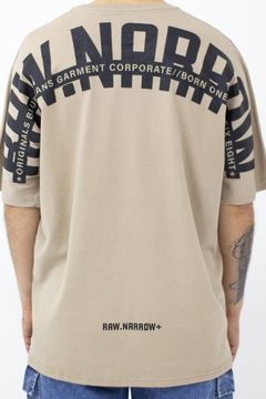 RAW NARROW BACK OVER SIZE TEE - Tiendas Genes