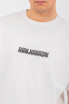 RAW NARROW BACK OVER SIZE TEE - comprar online