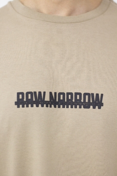 RAW NARROW BACK OVER SIZE TEE - tienda online