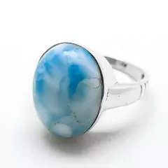 Anel em prata com Larimar L01038159A0151
