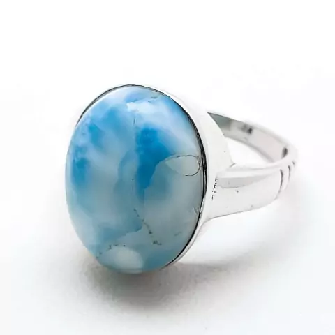 Anel em prata com Larimar L01038159A0151