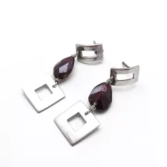 Brinco em prata com Granada 0103817B0057 - comprar online