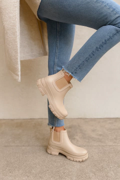 Bota de Lluvia LONDON Beige - comprar online