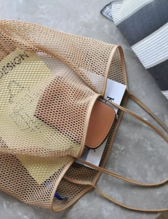 Shopper MESH Tostado - comprar online