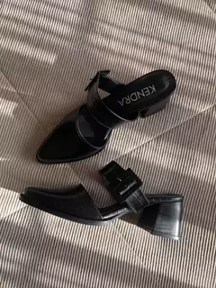 Stiletto LUCRECIA Croco Negro Outlet