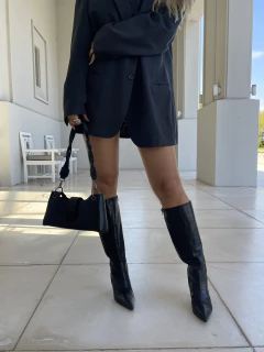 Bota ANASTASHA Croco Negro - KENDRA