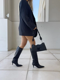 Bota ANASTASHA Croco Negro