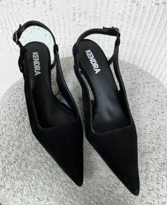 Stiletto PENNY Gamuza Negro - KENDRA