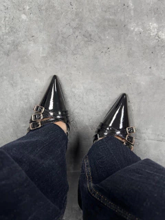 Stiletto CHELSEA Charol Negro en internet