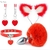 KIT PLUG RABO DE RAPOSA, TIARA DE ORELHAS, GRAMPO PARA OS SEIOS EM METAL E GARGANTILHA