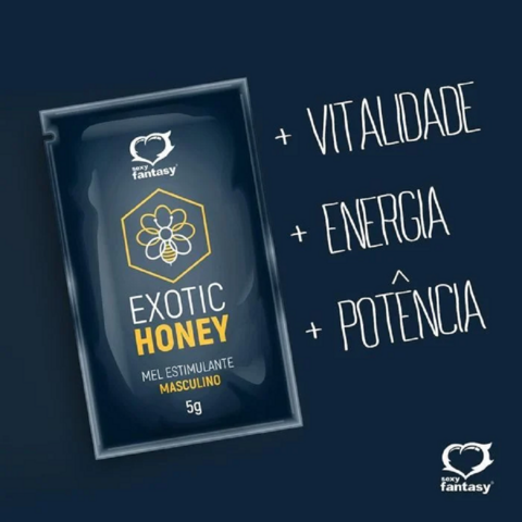 MEL ESTIMULANTE MASCULINO - EXOTIC HONEY- SACHÊ UNITÁRIO