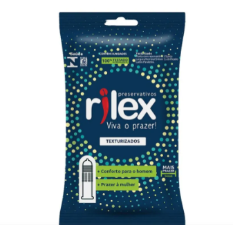 PRESERVATIVO RILEX TEXTURIZADO SACHE COM 3