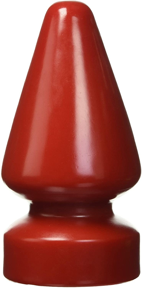 PLUG GIGANTE LISO COM VENTOSA - 24 x11 cm VERMELHO