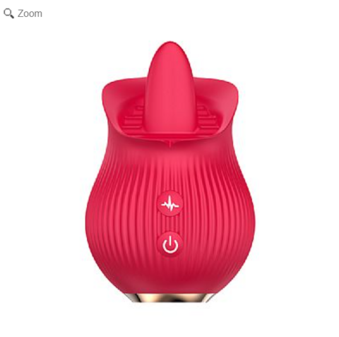 VIBRADOR ROSA ESTIMULADORA COM LINGUA