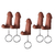 CHAVEIRO MINI PENIS COM ESCROTO - UNIDADE