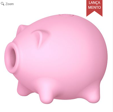 VIBRADOR DE PULSAÇÃO RECARREGAVÉL - FORMATO DE PORQUINHO