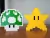 Kit C/ 4 Power Up Super Mario Presente Gamers Flor Cogumelo Estrela na internet