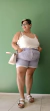 Short Baggy Elastizado Rayado