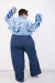 Campera Geometrica Denim - tienda online