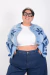 Campera Geometrica Denim - Kalista Sports