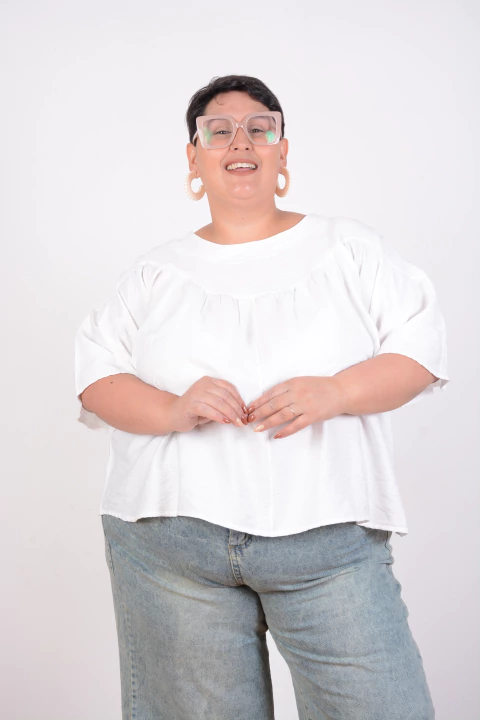 Blusa Lino Evase - comprar online