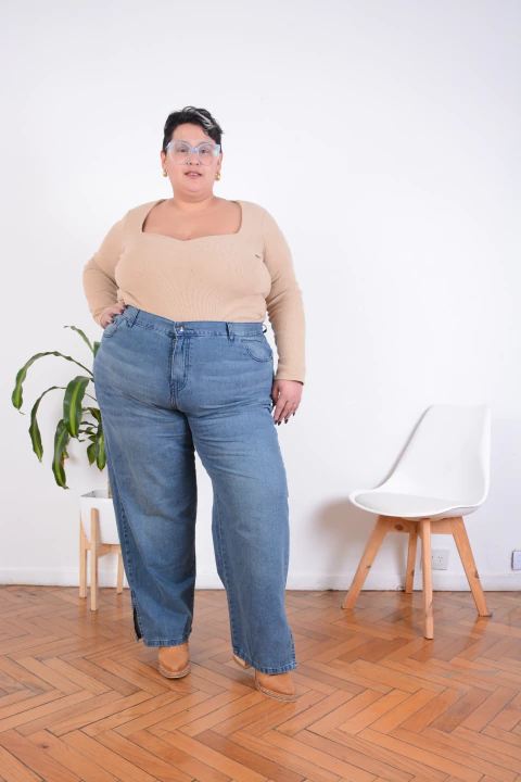 Jean Mom Vainilla - comprar online