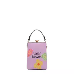 CLUTCH BOLSO DE MANO VIOLET BLOSSOM - tienda online