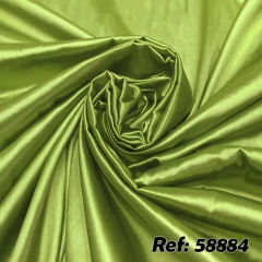 Tecido Cetim Leve com Elastano Verde Oliva para Vestidos de Madrinha e Festa.