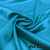 Tecido Crepe Santorine com Elastano Turquesa para Vestidos de Festa.