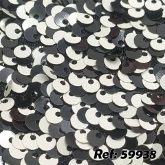 Tecido Paete Multishow Branco c/ Preto - Out - 0,97 cm