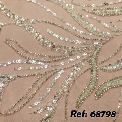 Tecido Tule Bordado Niamh Branco