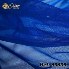 Tecido Tule Gliter Royal para Vestidos de Festa com muito Brilho.
