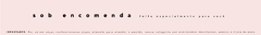 Banner da categoria SOB ENCOMENDA