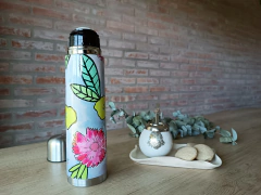 Termo 1 litro - FLORES ZEN - comprar online
