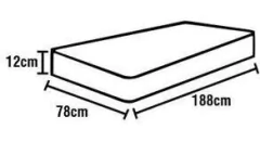 Colch�o Solteiro De Espuma D20 88 X 188 X 12 Orthovida - comprar online