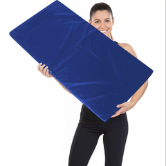Colchonete para Ginástica Academia Musculação 100x50x3cm Orthovida - Azul - Colchões Orthovida - Muito sonhos uma vida.