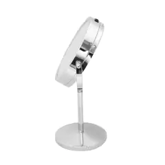 JESSAMY ESPEJO LED REDONDO DE METAL MOVIBLE CON PIE 5X E163 (7794922566173) - Urbana Gloss