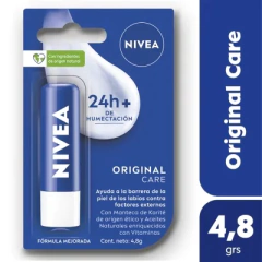 NIVEA LABIAL 24Hs DE HUMECTACIÓN - ORIGINAL CARE (4006000005478)