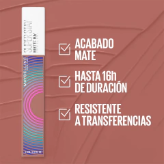 MAYBELLINE LABIAL SUPERSTAY MATTE INK 65 SEDUCTRESS -MUSIC COLLECTION (7509552919370)