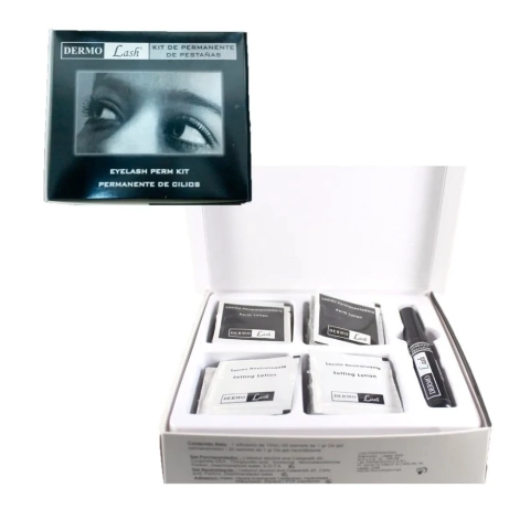 DERMO LASH KIT DE PERMANENTE DE PESTAÑAS + PEGAMENTO (1250)