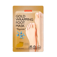 PUREDERM GOLD WRAPPING FOOT MASK PEPTIDE X 1 PAR (8809738323250)