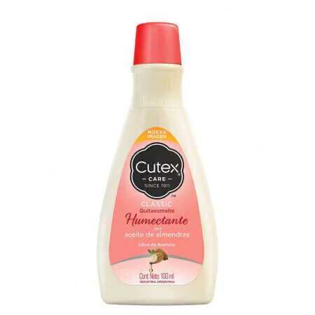 CUTEX QUITAESMALTE HUMECTANTE CON ACEITE DE ALMENDRAS X 100ML (7790416066433)