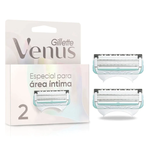 GILLETTE VENUS ESPECIAL PARA ÁREA ÍNTIMA - REPUESTOS RECARGABLES X 2 (7500435204040)