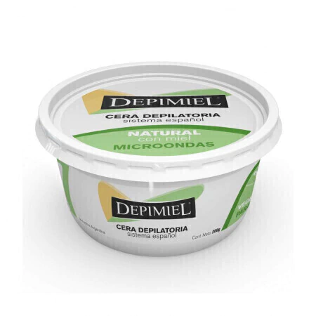 DEPIMIEL CERA DEPILATORIA VEGETAL CON ALOE VERA PARA MICROONDAS X 200G (7794728001472)