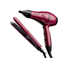 REVLON SET ESTILIZADOR CONTROL DE FRIZZ - SECADOR 2000W Y PLANCHITA (761318352303) en internet